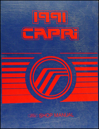 1991 Mercury Capri Factory Foldout Wiring Diagram Original