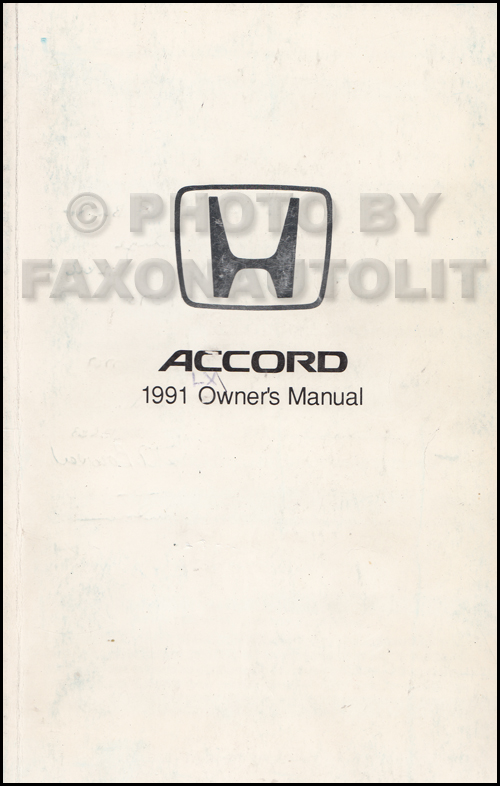 Owners manual for a 1991 honda accord #3