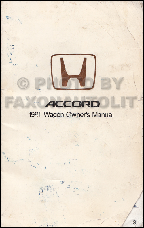 1991 Honda accord lx owners manual #4