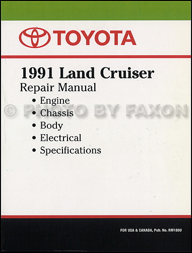 1991 Toyota Land Cruiser Wiring Diagram Manual Original
