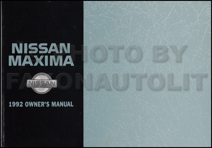 1992 Nissan maxima owners manual #1