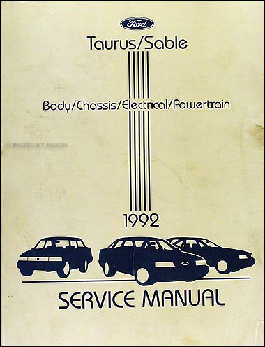 Mercury Sable 1996 Owners Manual