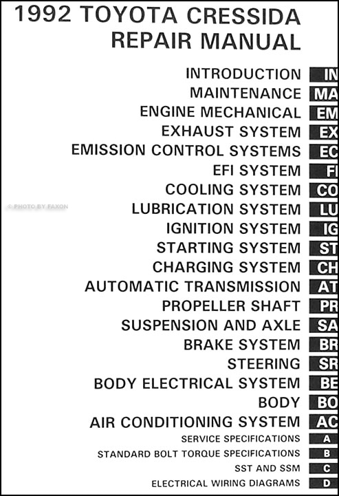1992 toyota cressida repair manual #6