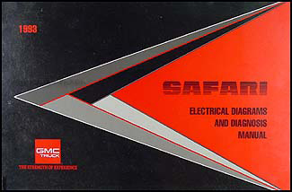 1993 GMC Safari Van Wiring Diagram Manual Original
