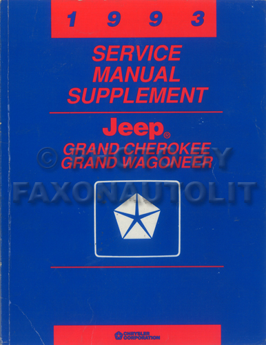 1993 Jeep grand cherokee owner manual