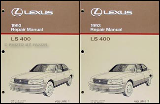 1993 Lexus LS 400 Wiring Diagram Manual Original