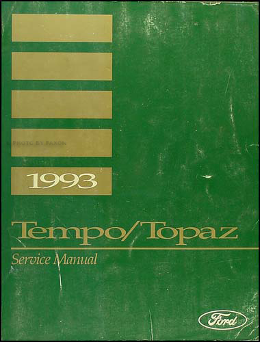 1993 Ford Tempo and Mercury Topaz Wiring Diagram Original