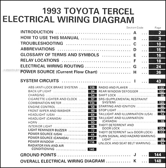 95 toyota tercel wiring diagram #7