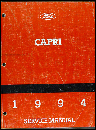 Herunterladen 1991 Mercury Capri Service Repair Shop