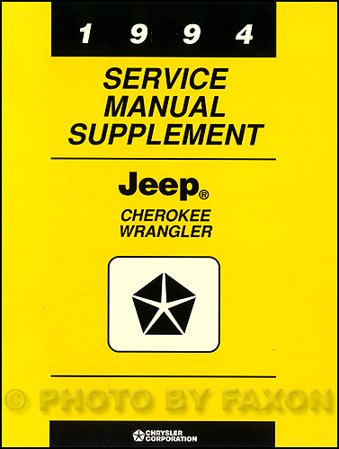 1994 Jeep cherokee country repair manual #3