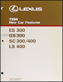 1994 Lexus ES 300 Wiring Diagram Manual Original