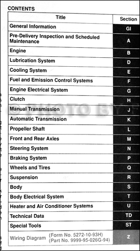 1994 Mazda Mx Miata Repair Shop Manual Original