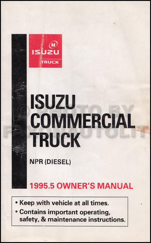 1996 Isuzu NPR Diesel Truck Owner's Manual Original