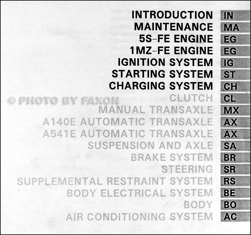 1995 toyota camry service manual #3