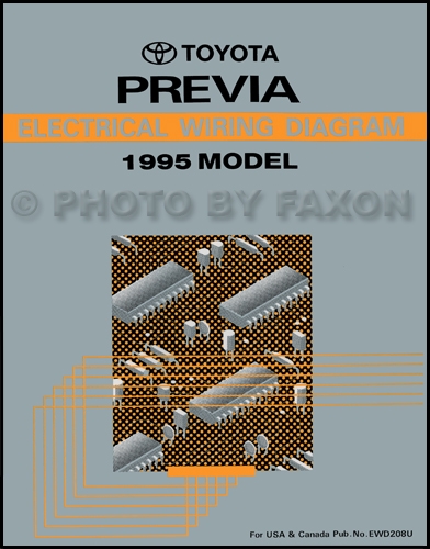 1995 Toyota Previa Wiring Diagram Manual Original