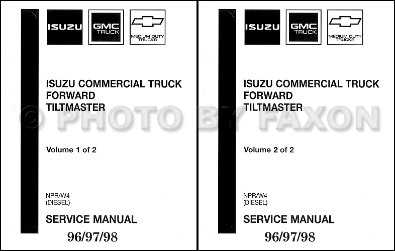 1998 Isuzu CV Truck Owner's Manual Original Reference Book NPR FRR FSR