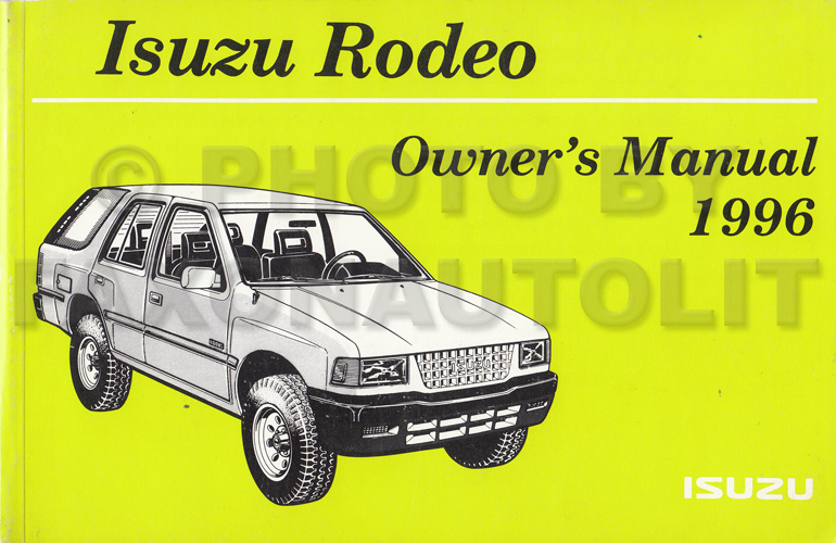 Free isuzu rodeo repair manual