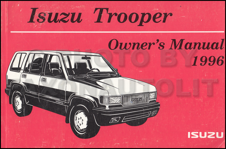 1999 isuzu trooper manual