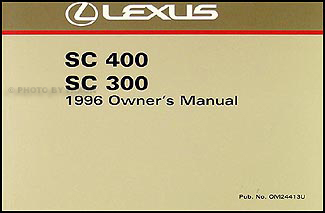 1996 Lexus SC 300/400 Wiring Diagram Manual Original