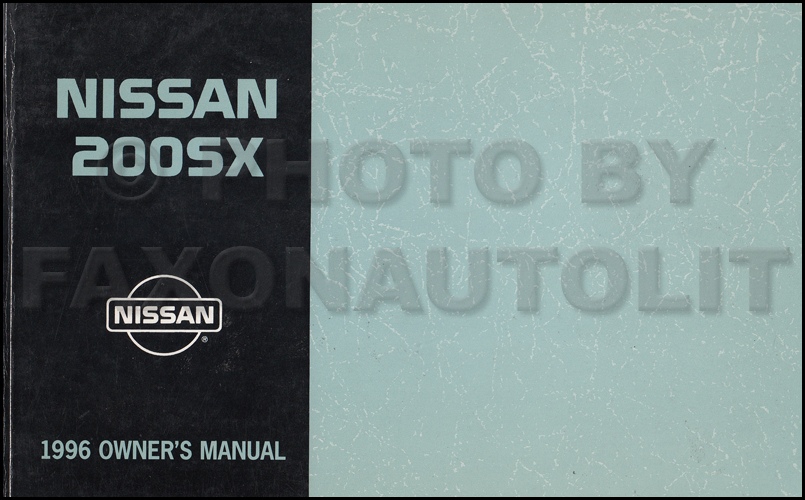 Nissan 200sx se owners manual