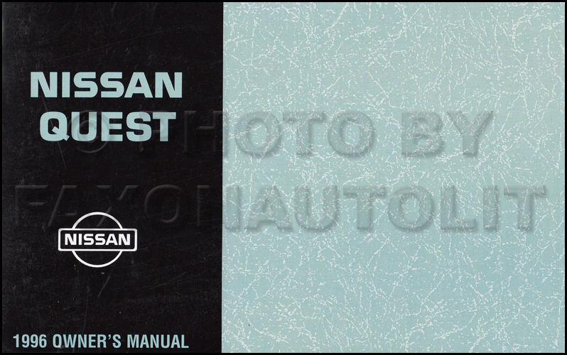 1996 Nissan quest minivan manual #8