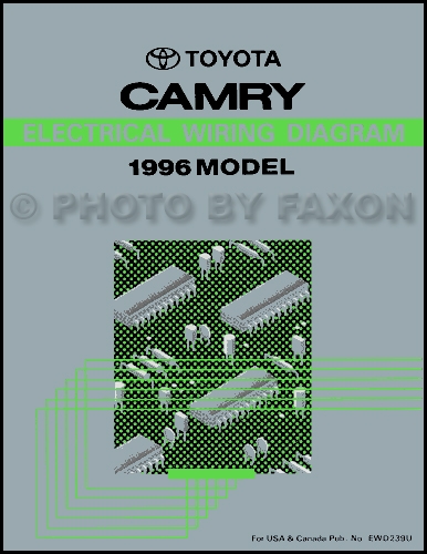 1996 Toyota Camry Wiring Diagram Manual Original