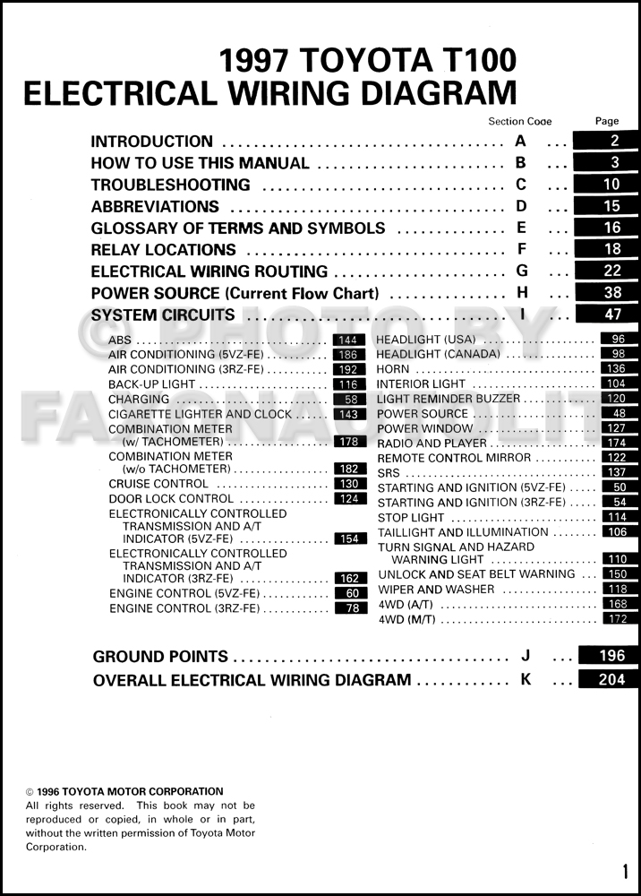 Diagram  1995 Toyota Ta Wiring Diagram Full Version Hd