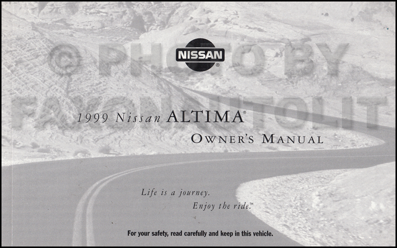1999 Nissan altima gxe owners manual #10