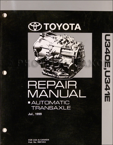 2000-2004 Toyota Celica GT-S Automatic Transmission Overhaul Manual