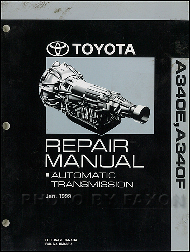Toyota transmission repair book