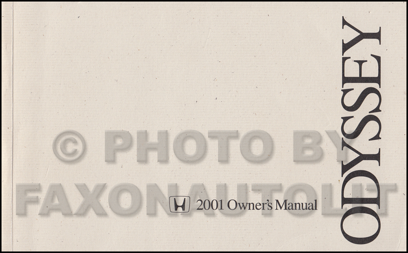 2000 Honda odyssey owners manual #1