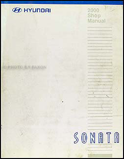 2000 Hyundai Sonata Repair Shop Manual Original Hyundai