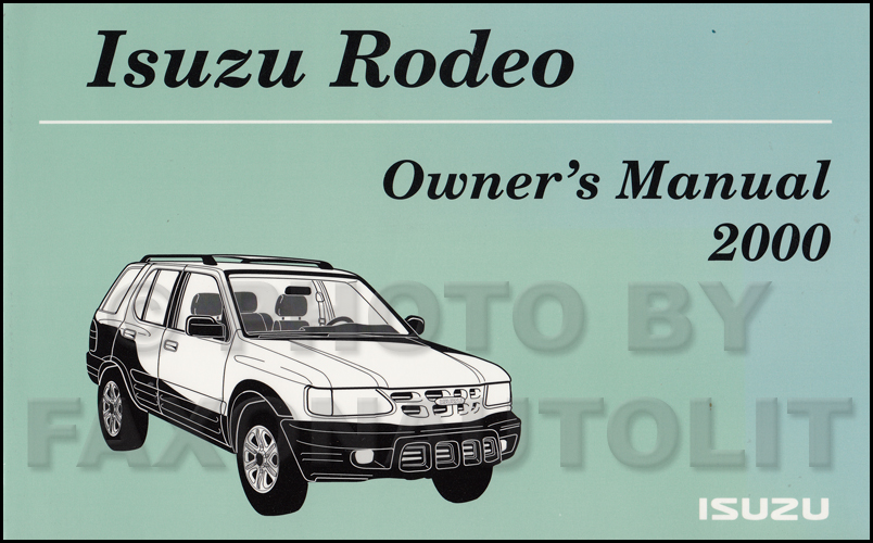 Isuzu rodeo 1998 manual download