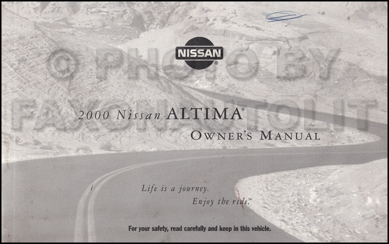 2001 Nissan altima shop manual