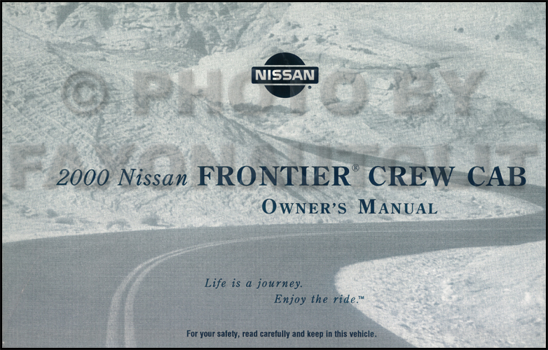 2000 Nissan frontier owners manual