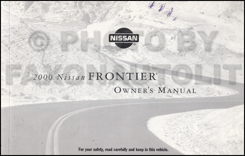 2000 Nissan frontier shop manual #7