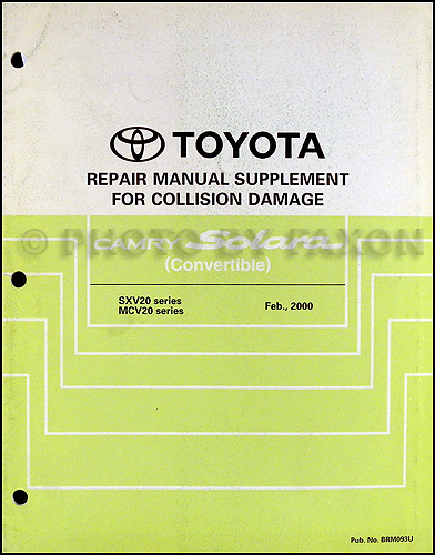 2000 toyota solara repair manual #2