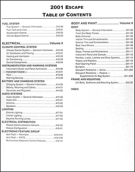 2018 ford escape owners manual pdf