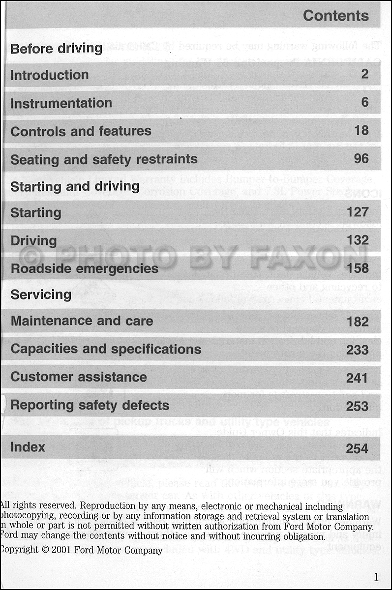 2002 Ford Sport Trac Owners Manual