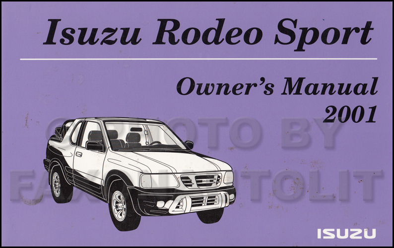Isuzu Rodeo Owners Manual truthupload