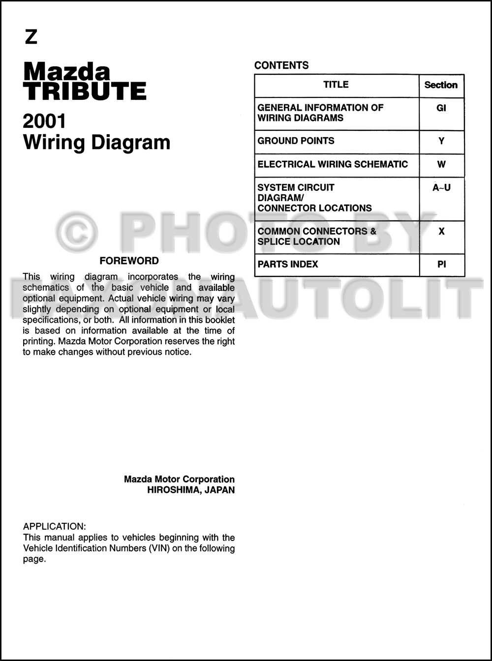 34 2001 Mazda Tribute Radio Wiring Diagram - Wiring Diagram List