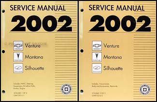 2002 CHEVY VENTURE SERVICE MANUAL visual data 2
