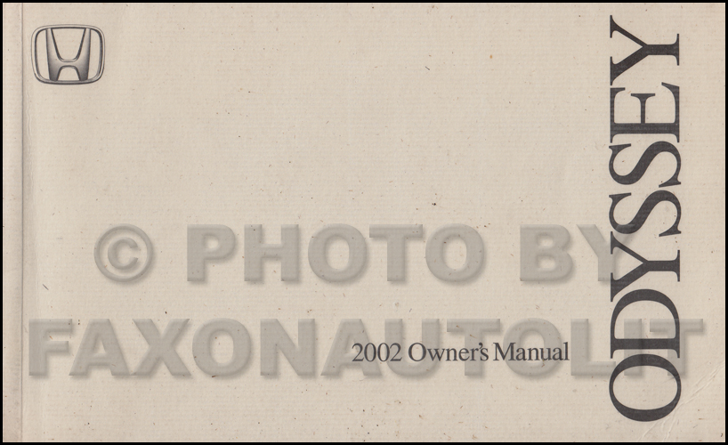 2002 Honda odyssey user manual #6
