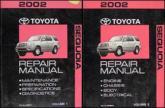 2002 Toyota Sequoia Wiring Diagram Manual Original