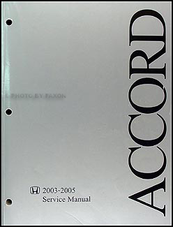 2005 Honda accord shop manual #7