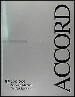 2003 Honda accord v6 owners manual #5