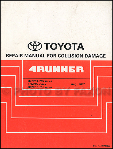 Toyota body repair manual