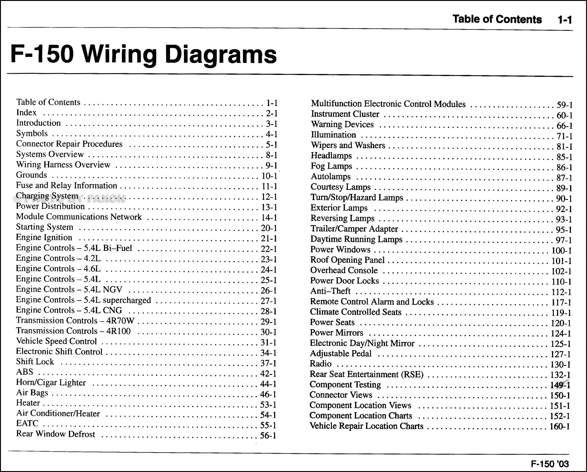 2003 Ford F150 Wiring Diagram Manual Original