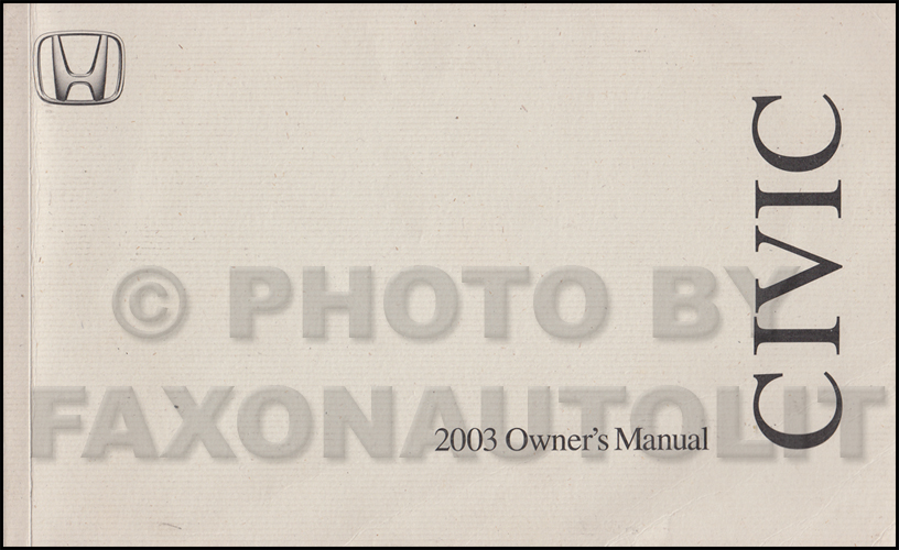2003 Honda civic coupe owner manual #3