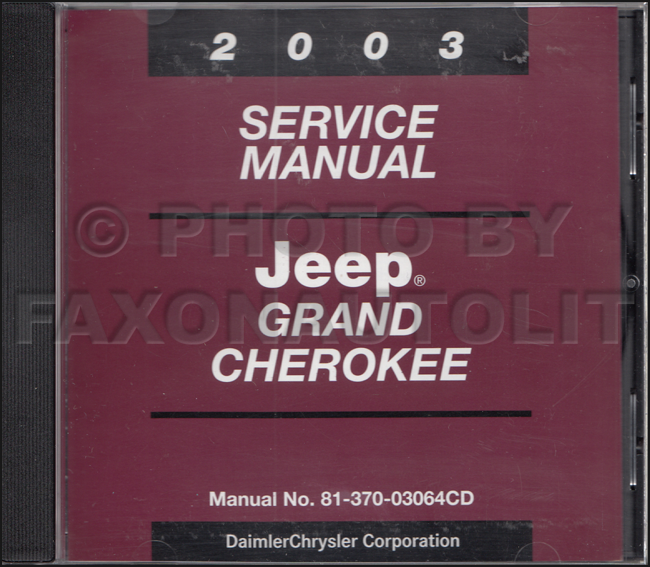 2002 Jeep grand cherokee shop manual #3